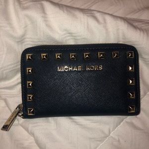 Michael Kors Selma Saffiano Studded Leather Wallet